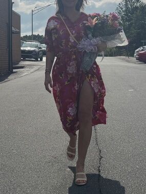 KENZO Indonesian Flower Two Piece Silk Set